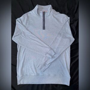 The Normal Brand Men's Light Blue Zip-Up Sweater